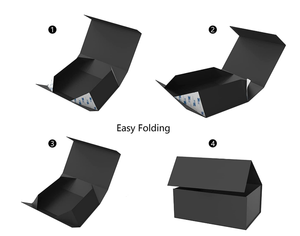 กล่องเครื่องสำอางหรูหราขายส่ง กล่องของขวัญพับได้แบบแม่เหล็ก กล่องบรรจุภัณฑ์แบบกำหนดเองพร้อมโลโก้ - Product Image 3