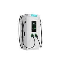 Chargeur EV DC T480 240kW 480kW avec écran publicitaire de 21,5 pouces, partage de puissance dynamique intelligent, station de charge rapide
