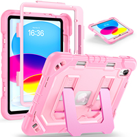 Étui pour tablette avec bandoulière et support réglable intégré au dos pour iPad A16 11" 2025 10e génération 10.9" 2022