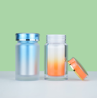 Bouteilles pour compléments alimentaires en capsules et comprimés - 100 ml - Bouteilles d'emballage en plastique acrylique de qualité alimentaire