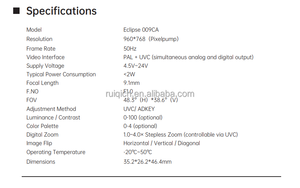 Caméra thermique CADDX ECLIPSE 009CA 960x768 pour drones de course FPV RC, pièces de bricolage - Product Image 4