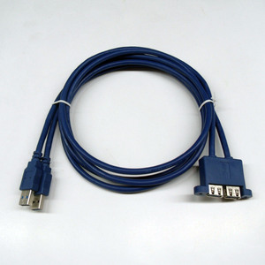 Cable de extensión Lung Kay Usb 3.0 Am a Af, 2 puertos, cable de datos de alambre de cobre azul para conexión de computadora - Product Image 2