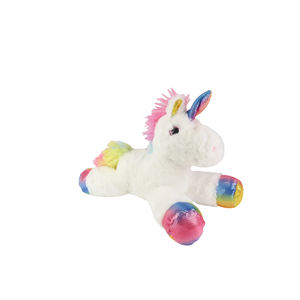 Coussin et canapé en peluche licorne blanche de 11 pouces, modèle NYFY-1224, impression numérique moderne, MOQ 5/10 - Product Image 1