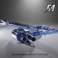 Embout d'échappement électronique en alliage de titane haute performance pour système cat-back, 4 sorties, compatible avec Porsche Panamera 971 2.9T 3.0T