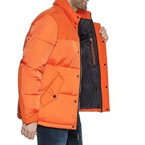 Vente en gros Veste à bulles matelassée imperméable d'hiver à col montant pour hommes Veste matelassée d'extérieur personnalisée pour hommes - Product Image 3