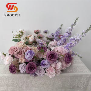 Bougie florale lisse, candélabre, arrangement floral en forme d'anneau, centre de table, couronne de fleurs pour bougeoirs - Product Image 4