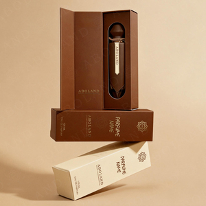 ขวดน้ำหอมแก้วดีไซน์พิเศษหรูหราขนาด 100 มล. พร้อมหัวฉีดแบบพ่น ฐานหนา ขวดเปล่า ปรับแต่งฝาและโลโก้ได้ บรรจุภัณฑ์พรีเมียม - Product Image 3