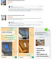 Panneau de plafond de lumière du soleil artificielle à LED ciel bleu moderne pour les soins de santé Lumière du soleil 600*300 pour la maison et le bureau