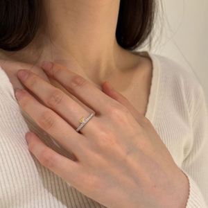 Dylam Top High <b>Couple</b> Jewelry 925 Silver Eternity Band 8A Zirconia Main Stone <b>Rings</b> for Bridal Engagement Anniversary Gifts - Product Image 3