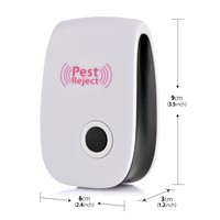 Répulsif intelligent ultrasonique transfrontalier le plus vendu contre les rongeurs/moustiques ; Appareil silencieux de lutte antiparasitaire à fréquence variable