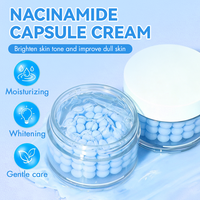 CHIC BEAUTE Crème en Capsules de Peptides à l'Acide Hyaluronique : Hydratation Profonde, Éclaircissement du Teint, Amélioration de la Peau Rugueuse et Apaisement Cutané