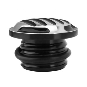 ฝาครอบถังน้ำมันอลูมิเนียมสีดำสำหรับ Harley Harley Sportster XL <span class=keywords><strong>Road</strong></span> <span class=keywords><strong>King</strong></span> Dyna FXD's <span class=keywords><strong>1996</strong></span>-up softail's 2000ขึ้น - Product Image 5