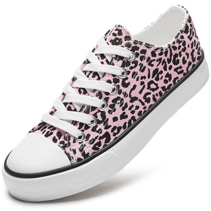 Chaussures en toile léopard pour femmes, vente en gros, usine de Wenzhou - Product Image 1