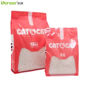 High Quality Custom Eco Friendly Recycle Portable Cat Litter Bath Sands Packaging Plastic Bag With Window For Pet Guinea Pig