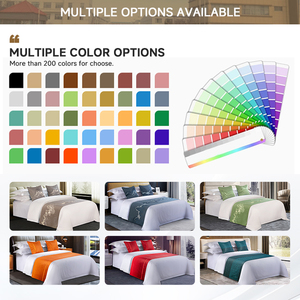 SIWEI, venta al por mayor, de 5 estrellas Hotel, camino de <span class=keywords><strong>cama</strong></span> sencillo, camino de <span class=keywords><strong>cama</strong></span> de lujo personalizado y juegos de almohadas para Hotel - Product Image 3