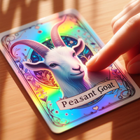 Nouveau jeu de Table Portable personnalisé bricolage dessin animé décoratif PVC Kawaii cartes belle Anime holographique commerce découpé chat