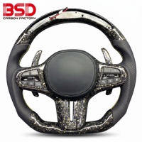 Volant personnalisé en fibre de carbone véritable avec LED Rpm pour BMW M2 M3 M4 G14 G16 G20 G21 G22 G26 G30 G31G36 M340i X3 X4 X5