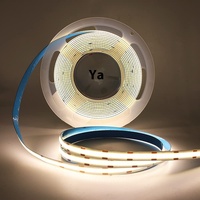 Tira de Luz LED COB de 5V Autoadhesiva con Interruptor e Interfaz USB, Luz Ambiental Suave para TV, Fondo de Pared, Paisajes, Ancho de PCB de 8mm