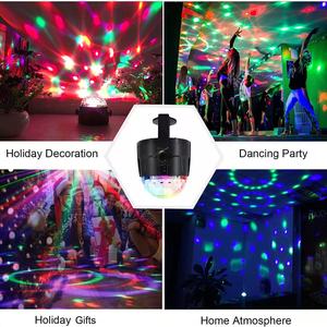 Projecteur de scène LED RGB à télécommande pour DJ, lumières de danse stroboscopiques, éclairage de fête activé par le son, laser disco, alimentation USB 5V/CA, usine OEM/ODM - Product Image 6