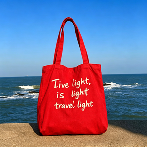 Sac fourre-tout promotionnel en coton pour femme avec lettres, idéal pour le shopping, en toile, vente en gros - Product Image 4