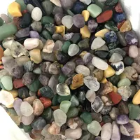 Großhandel billig bunte Kies kristalle Heilung Edelstein natürlichen gemischten Quarz Kristall getrommelt Steine zum Verkauf