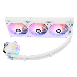 Refroidisseur de processeur Thermalright AQUA 360 WHITE V3 ARGB avec trois ventilateurs PWM 1500RPM pour LGA1700 AM5, tous les composants - y compris le radiateur - Product Image 3