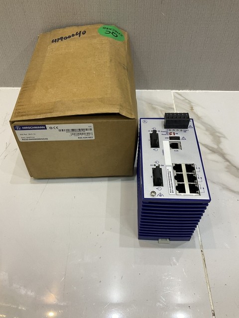 HIRSCHMANN RS20-0800M2M2SDAEHH09.0.14 8-PORT MANAGED INDUSTRIAL ETHERNET SWITCH