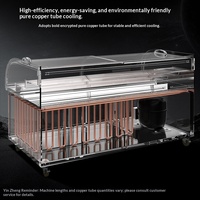 Vitrine réfrigérée ouverte YINZHENG à refroidissement direct et couleur personnalisable pour restaurants de hot pot en libre-service – Équipement de réfrigération