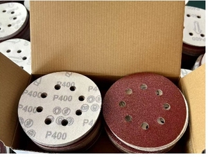 6 inç Abras zımpara diskleri 225mm otomotiv için aşındırıcı aracı Set cırt cırt 5 'kum kağıt zımpara disk alüminyum oksit Keemo - Product Image 3