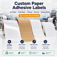 Autocollants en papier découpés sur mesure avec logo 3D, adhésif permanent haute adhérence, directement de l'usine, pour boissons, aliments, dentifrice, soins de la peau, parfums