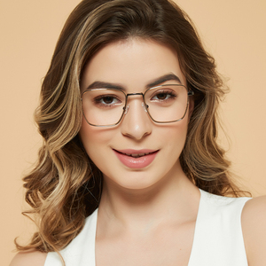 Hợp Thời Trang Quảng Trường Windsor Slim Acetate Bọc Với Kim Loại Kết Hợp Kính Quang Học Khung Kính Chống Ánh Sáng Xanh Mắt Kính - Product Image 1