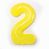 Ballon géant en aluminium Mylar jaune macaron de 40 pouces, ballon à l'hélium pour la décoration d'anniversaire et les célébrations