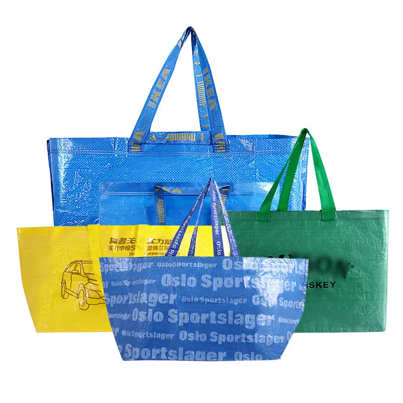 Fabrik Großhandel Big Outdoor Schiffs typ Verpackung Recycling PE Woven Shopping Große Utility Side PP gewebte Einkaufstasche