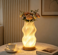 Lampe de table créative à brancher de style nordique, décoration de chevet, lumière de nuit confortable, USB, trois couleurs, tactile, minimaliste