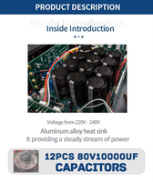 Amplificateur de puissance professionnel Auway Best Sale A400 Classe H 2X400W Amplificateur haute fidélité 2U