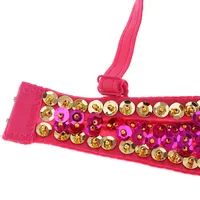 Brillant femmes Sequin perlé soutien-gorge haut Sexy gland haut court pour Festivals Raves danse ClubWear danse du ventre soutien-gorge tenue
