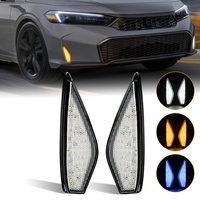 Feux de jour à LED DRL, clignotants pour Honda Civic 2025, accessoires bleus, blancs et jaunes