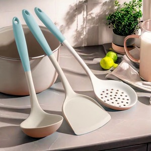 <b>Silicone</b> Spatula Set 3 Pieces Food Grade Heat Resistant Non Stick Cooking <b>Tools</b> For Kitchen Use - Product Image 2