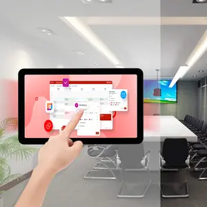 حاسوب لوحي ذكي يُثبت على الحائط بنظام POE Android من إنتاج شركة التصميم الأصلية ويعمل كمكتب أجهزة حاسوب لوحي ونظام حجز غرف الاجتماعات