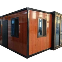 Maisons conteneurs 3 pièces 40 pieds, prêtes à vivre, modulaires pliables, préfabriquées X 20 40 pieds