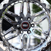 Jantes forgées Drag Wheels 17x10 17x11 20x10 avec beadlocks personnalisés 6x127 6x135 6x139.7, polies ou noires brillantes, usinées pour Silverado 1500 SS