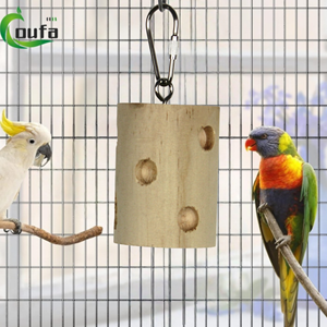 Juguete de Madera Natural Ecológico para Pájaros, Palos para Masticar, Suministros para Mascotas, para Loros, Venta al por Mayor de Fábrica - Product Image 2