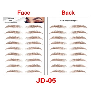 Autocollants de maquillage naturels pour femmes, Imitation <span class=keywords><strong>3D</strong></span>, effet réaliste, mode, tatouage de transfert pour sourcils, vente en gros, - Product Image 5
