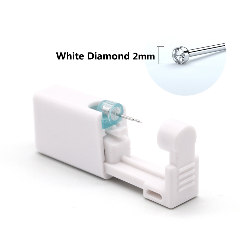 Diamante bianco argento 2mm