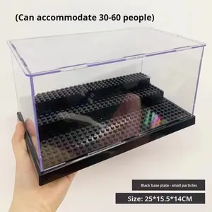 Vitrine transparente anti-poussière modèle conteneur pour <span class=keywords><strong>Lego</strong></span> vitrine blocs <span class=keywords><strong>de</strong></span> construction boîte <span class=keywords><strong>de</strong></span> rangement - Product Image 3