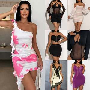 2025 nuevos vestidos sin mangas informales elegantes para mujer, vestido de noche para mujer, estilo mixto y combinado - Product Image 1