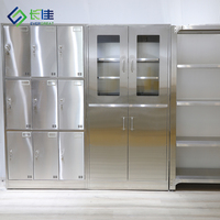 Cabinet de stockage d'acier inoxydable de document Cabinet de casier Matériel de bureau Meubles de laboratoire