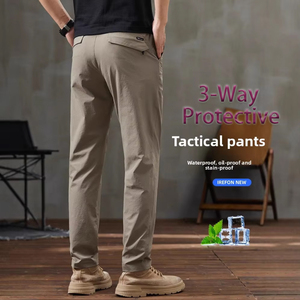 <span class=keywords><strong>Pantaloni</strong></span> Casual da Uomo Slim Fit Leggeri e Resistenti, Modello 2026, Nuovi <span class=keywords><strong>Pantaloni</strong></span> Sportivi Elastici Primaverili e Autunnali con Fodera in Pile - Product Image 3