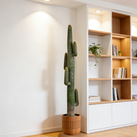 Grands cactus artificiels, succulentes, plantes de cactus du désert, plastique durable, haute qualité, décoration intérieure persistante pour le Nouvel An