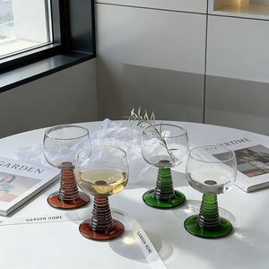 Copa de cristal tintado estilo retro francés popular al por mayor para <span class=keywords><strong>vino</strong></span> <span class=keywords><strong>dulce</strong></span> y <span class=keywords><strong>vino</strong></span> espumoso - Product Image 1